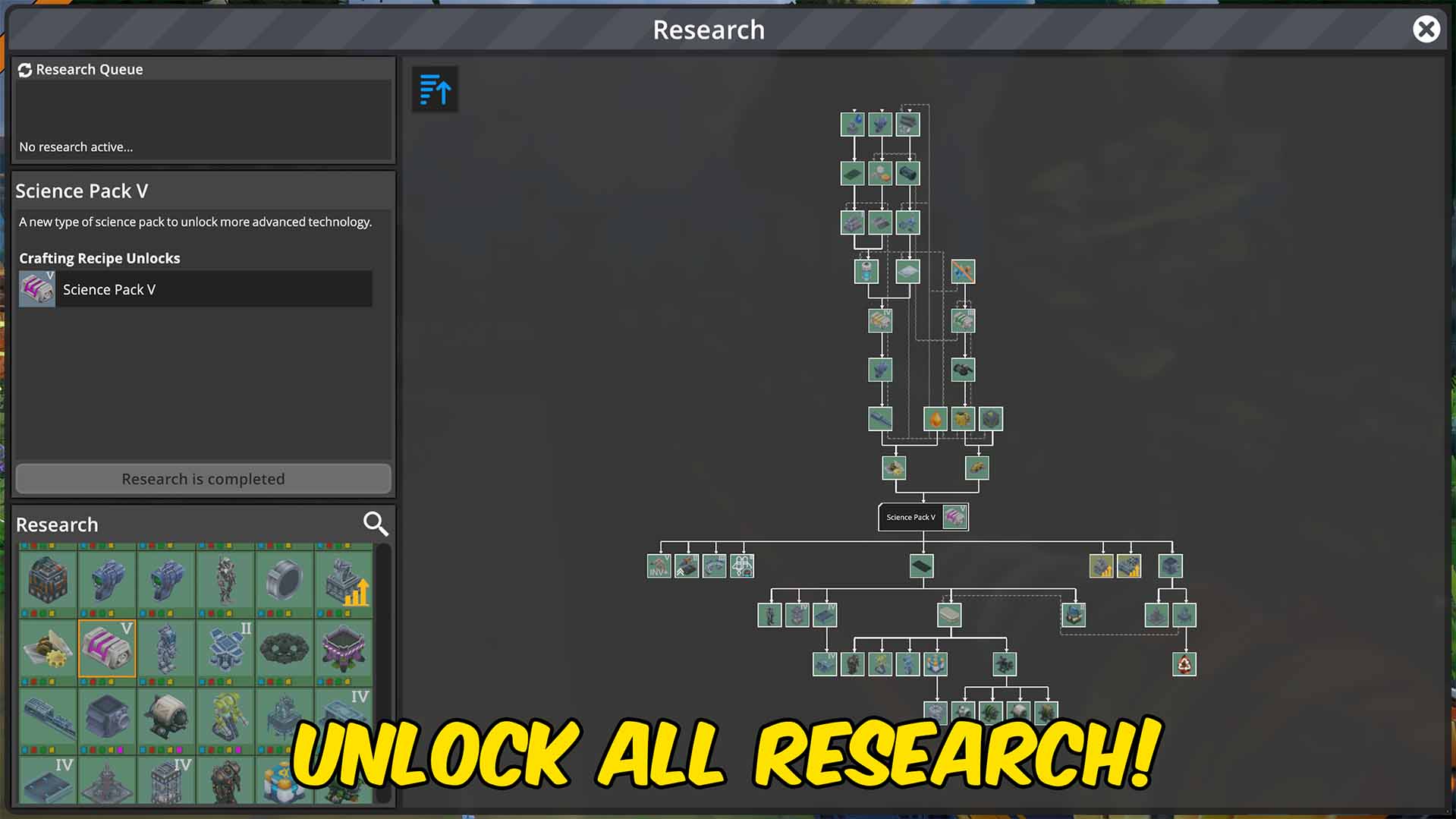 FOUNDRY — Unlock All Research (screenshot 2)